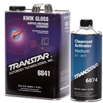 Transtar 6841 Kwik Gloss 4:1 Acrylic Clearcoat Gallon & 6874 Medium Activator Quart Kit