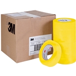 3M 1-1/2" Yellow Masking Tape Case of 24 Rolls - 6654