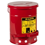 Justrite 6 Gallon Oily Rag Can - 09100