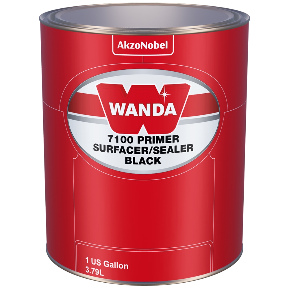 Genesis Auto Body Supply Wanda 7100 Primer Surfacer/Sealer Black