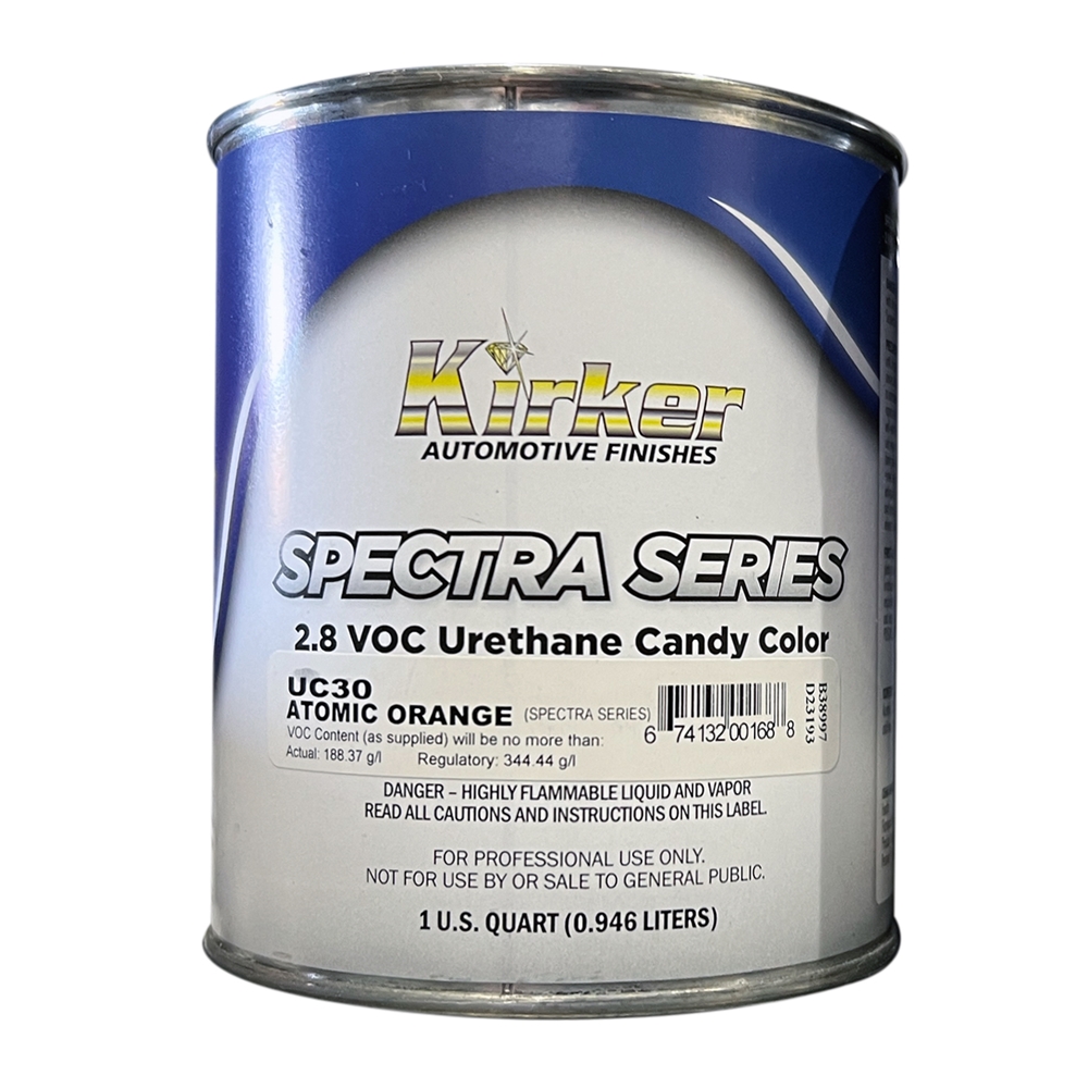 Kirker SPECTRA SERIES Atomic Orange 2.8 VOC Urethane Candy Color