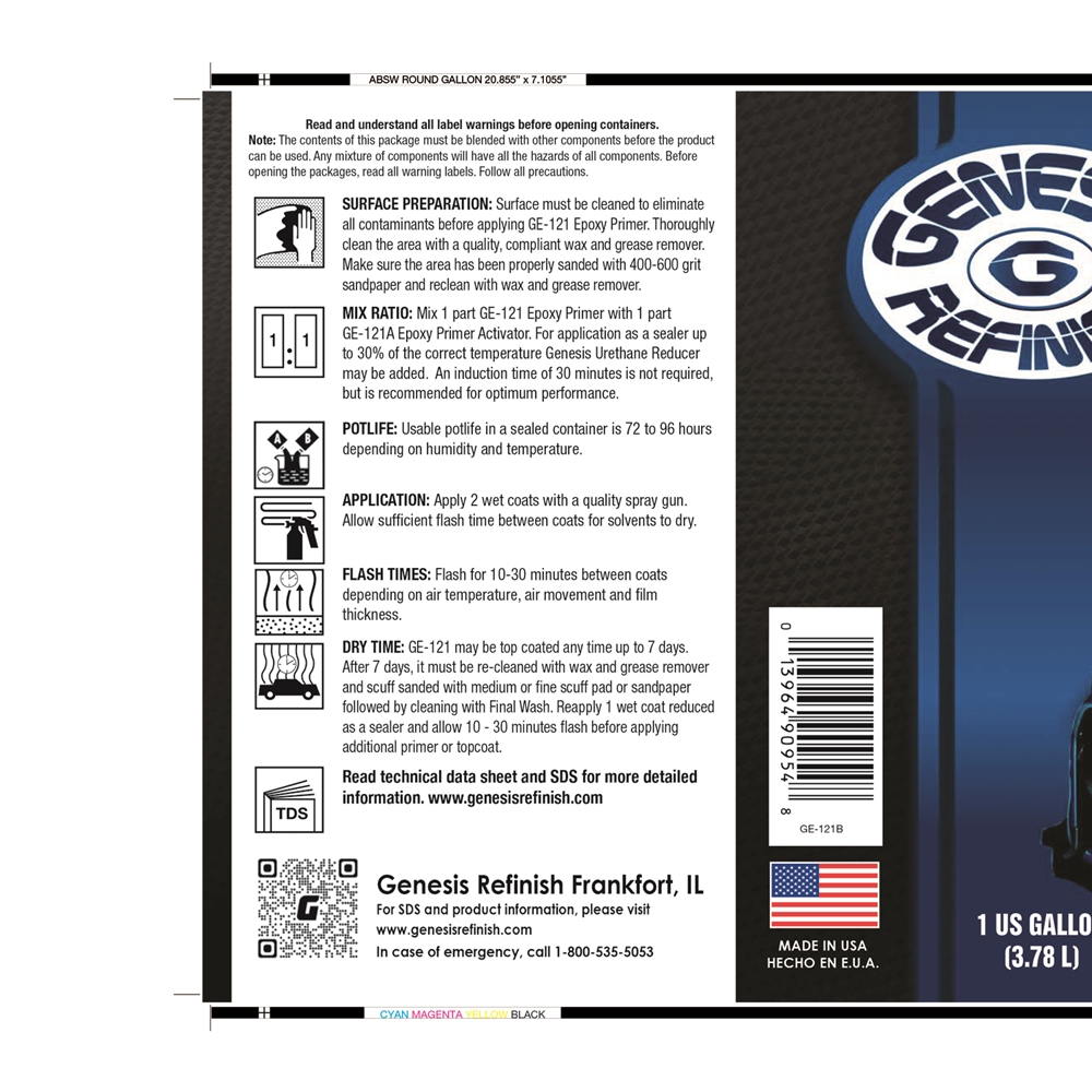 Genesis Auto Body Supply - Genesis Refinish Activator for G-121