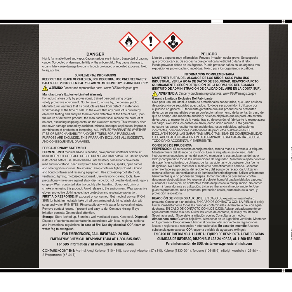 Genesis Auto Body Supply - Genesis Refinish Activator for G-121