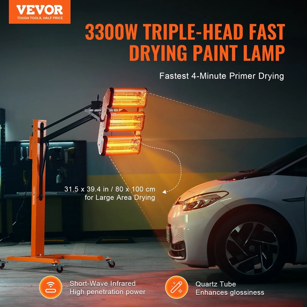 Infratech Medium Wave Curing Lamp – Speeds Up Automotive Paint & Body Filler Drying
