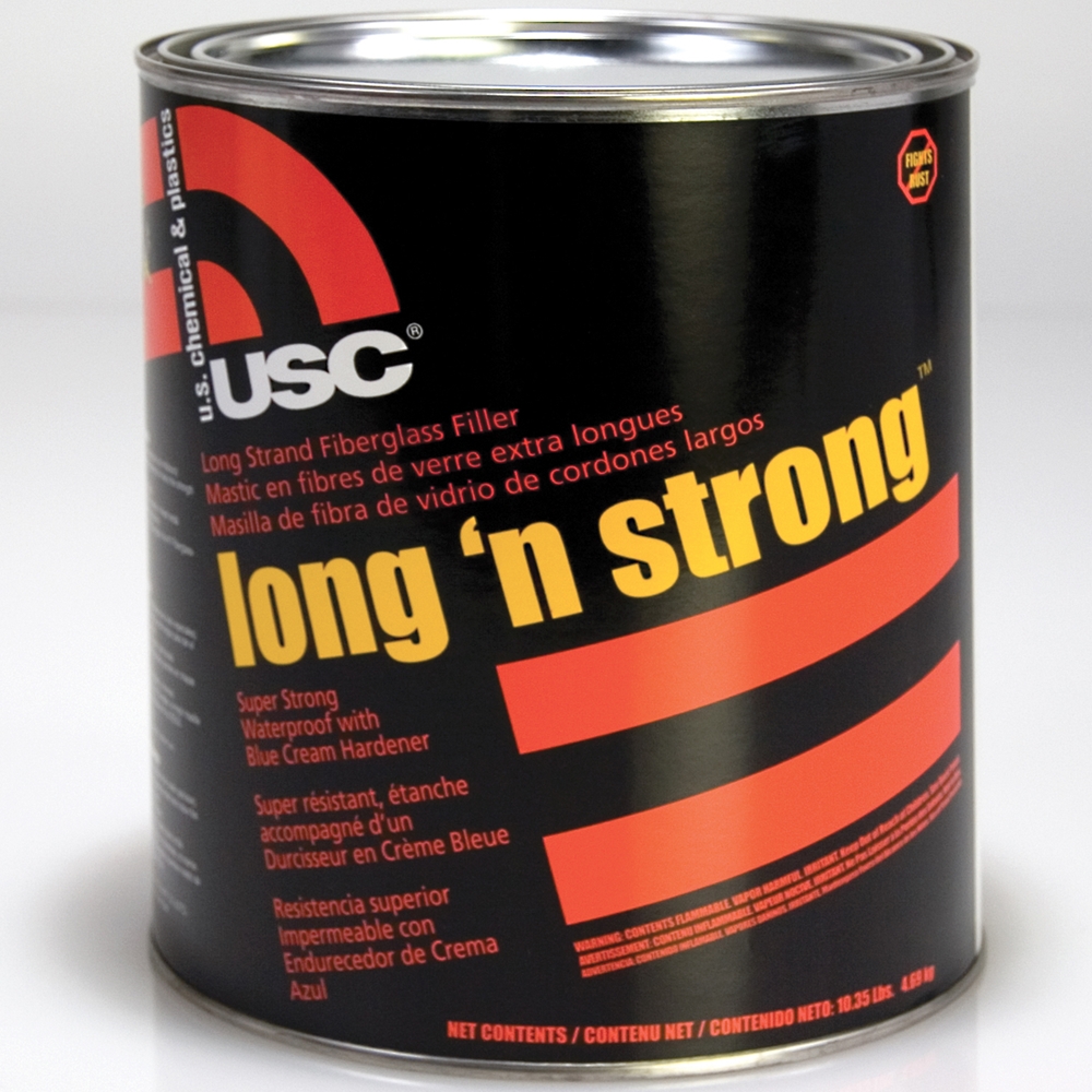 USC Long 'N Strong Long Strand Fiberglass Body Filler Gallon 23010