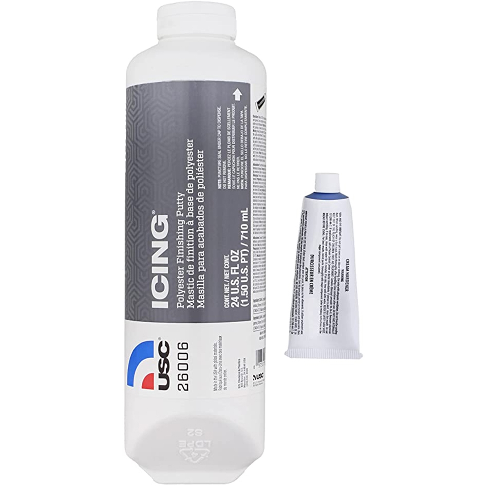 Genesis Auto Body Supply USC Polyester Finishing Putty / Icing 24 Oz