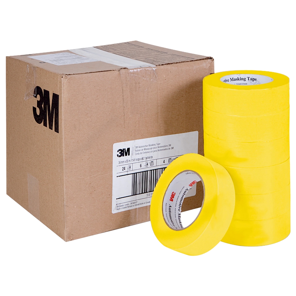 Automotive Masking Tape, Yellow Refinish Masking Tape Auto Body