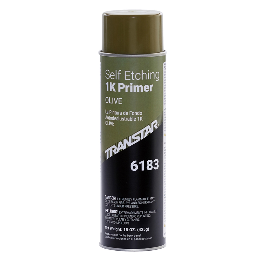 Genesis Auto Body Supply Transtar Self Etching 1K Primer Olive 20 Oz. Aerosol 6183