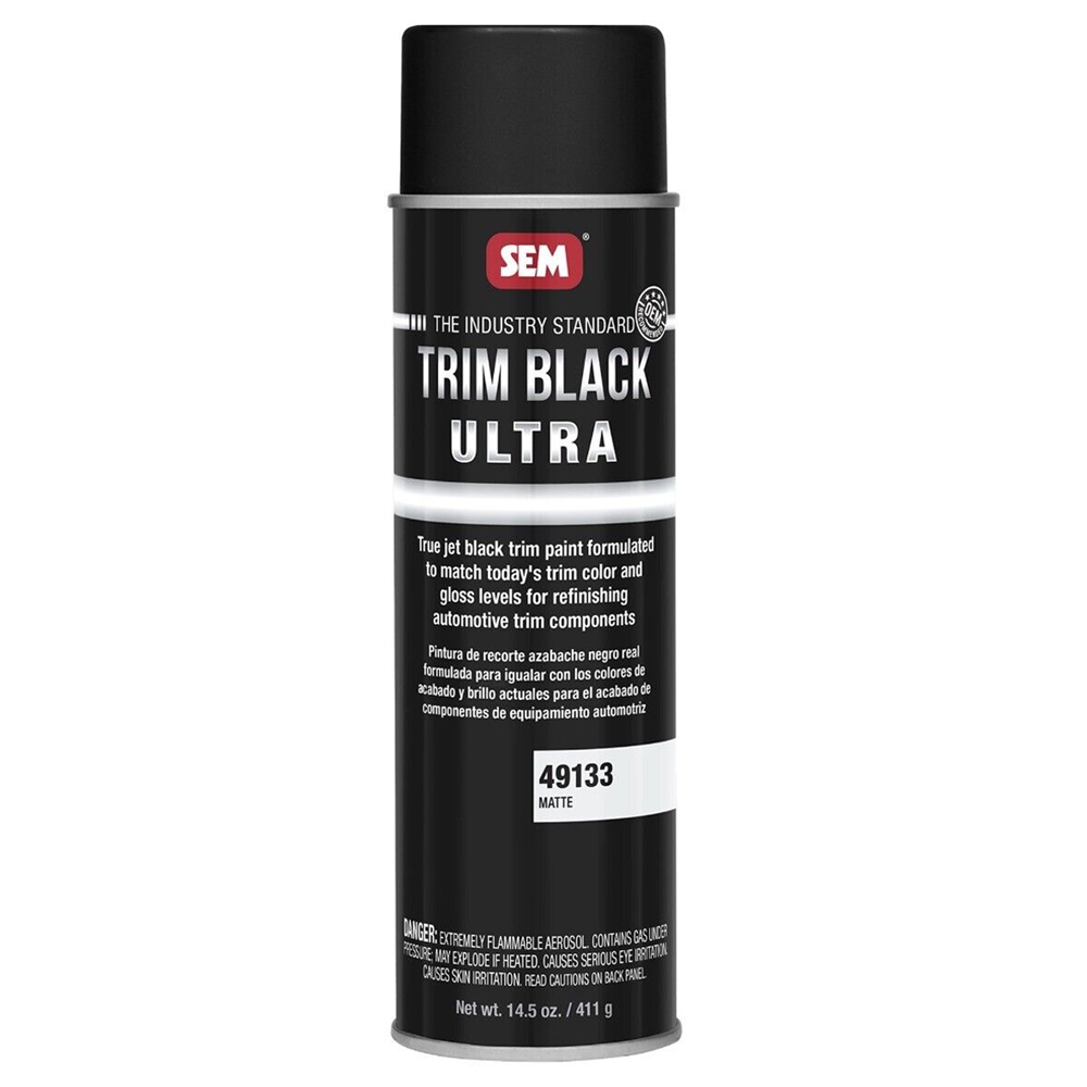 SEM 49143 Trim Black Ultra, Black Spray Paint with Trinidad and Tobago