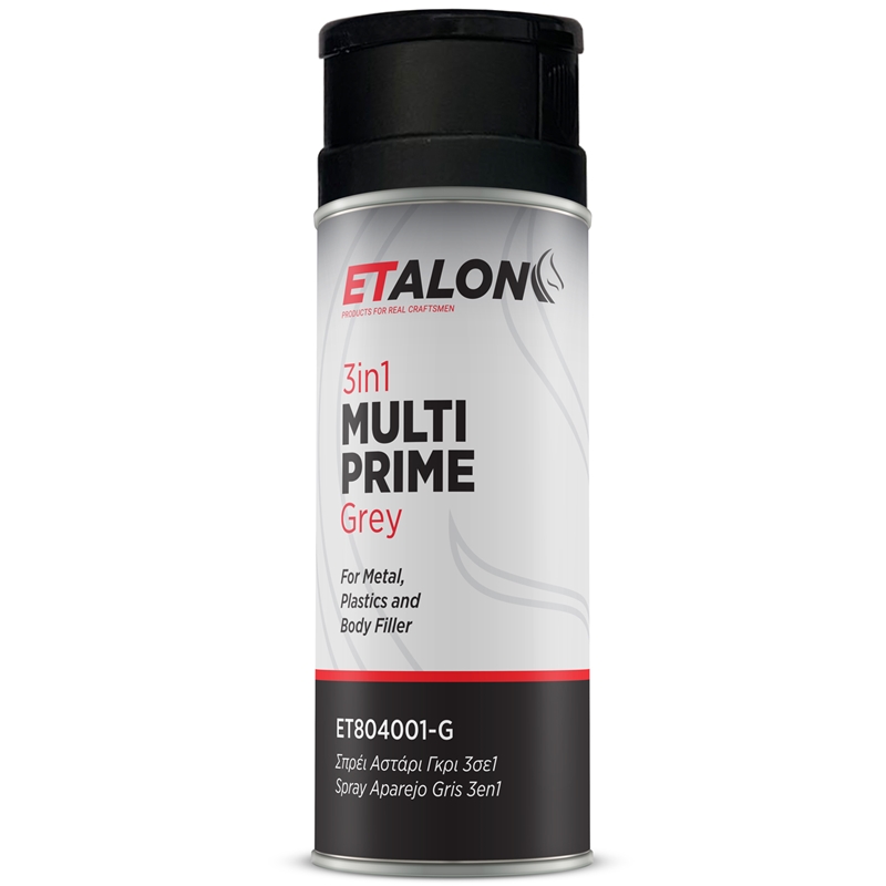 ETALON European Acrylic 3-in-1 Multi-Prime Primer Grey 13.5oz 400mL Aerosol - ET804001-G