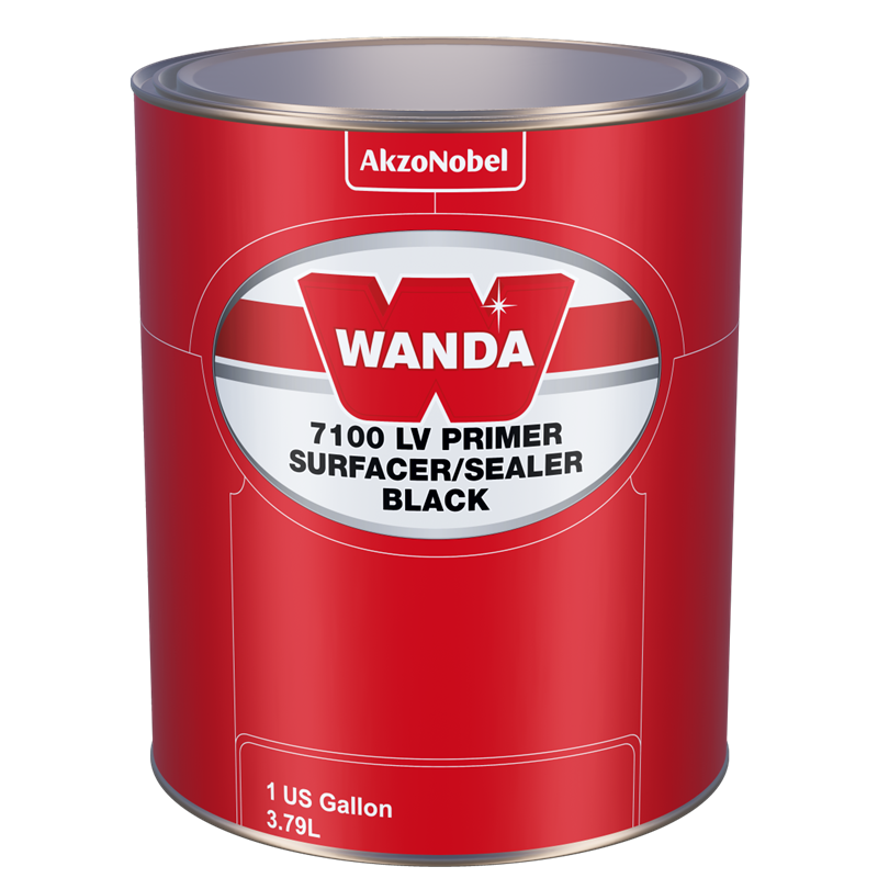 WANDA LV Primer Surfacer/Sealer 7100 Black 1 Gallon - 585618
