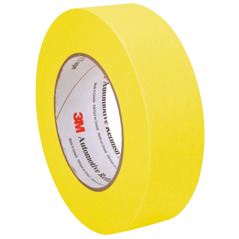 3M 1-1/2" Yellow Masking Tape (Roll) - 6654