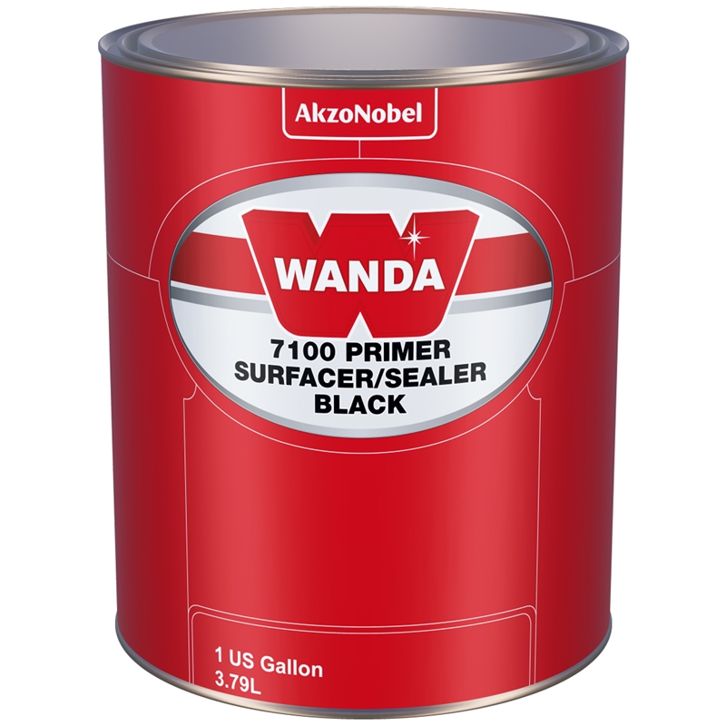 Wanda 7100 Primer Surfacer/Sealer Black Gallon - 583138