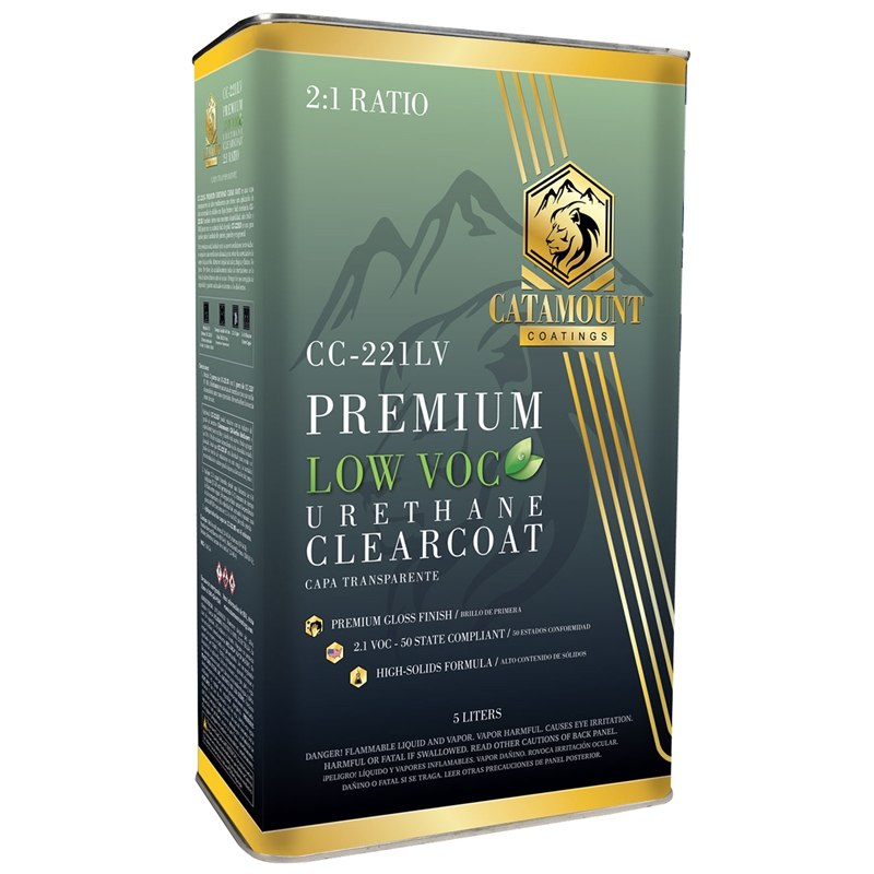 Catamount Coatings Premium Urethane Clearcoat LOW VOC 5 Liters - CC-221LV