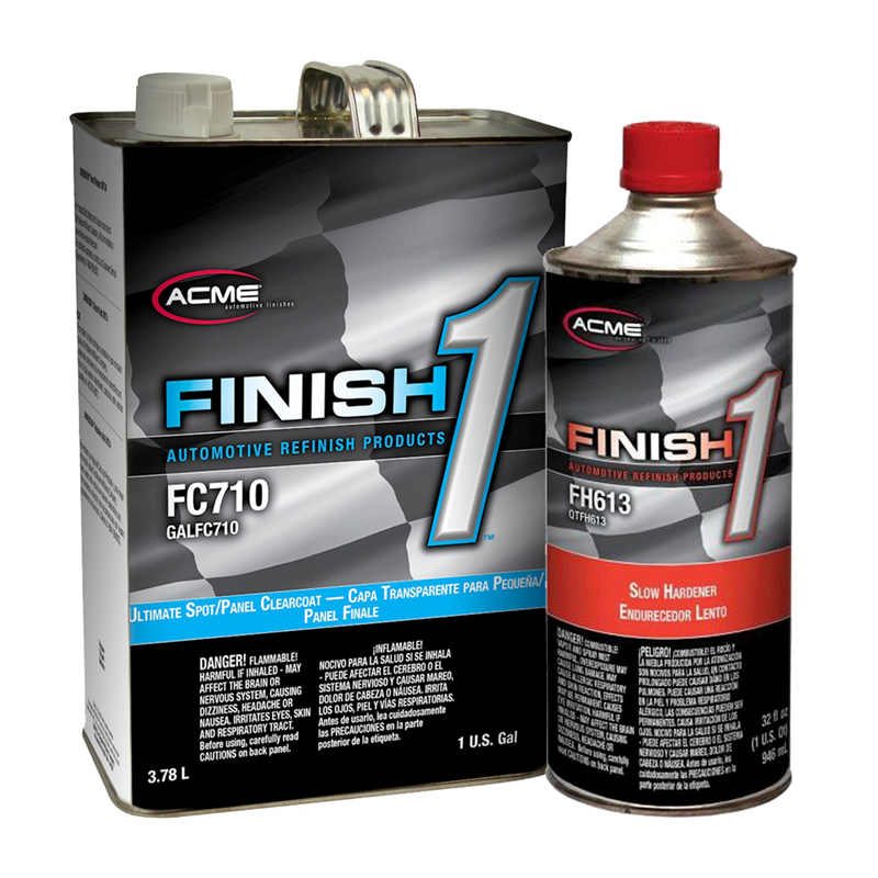 Finish-1 Ultimate Spot/Panel FC710 Clearcoat Gallon & FH611 Fast Hardener FH613 Kit