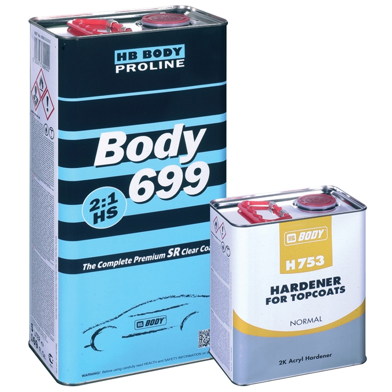 HB Body 699SR HS Clear Coat & Normal Hardener 7.5 Liter Kit
