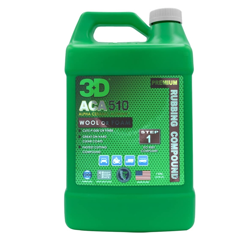 3D Aca Premium Rubbing Compound Gallon. - 510G01