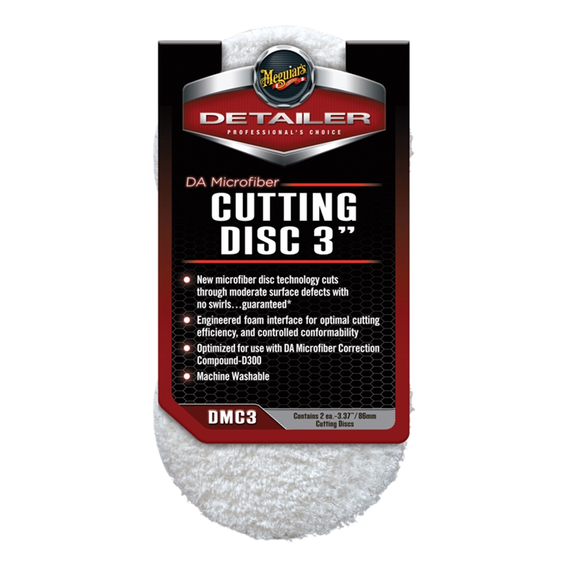 Meguiar's 3" DA Microfiber Cutting Disc 2 Pack - DMC3