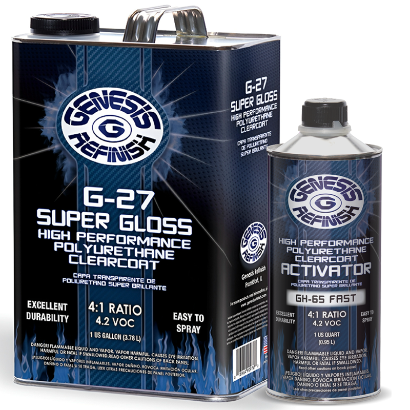 Genesis Refinish Super Gloss High Performance Polyurethane Clearcoat 4:1 Gallon - G-27