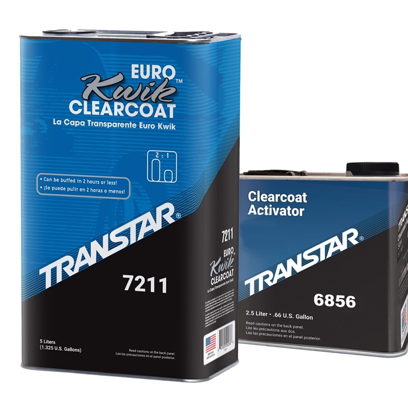 Transtar Euro Kwik Urethane Clear Coat 5L 7211 & 6856 2.5L Fast Activator Kit