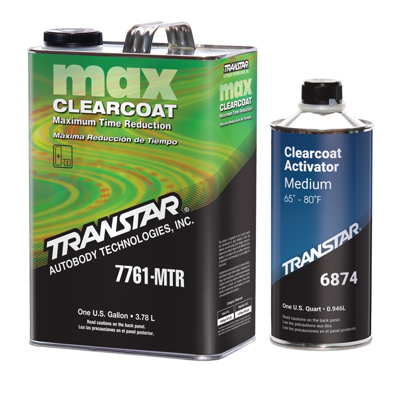 Transtar MAX Clearcoat 7761-MTR Gallon & 6874 Medium Activator Quart Kit