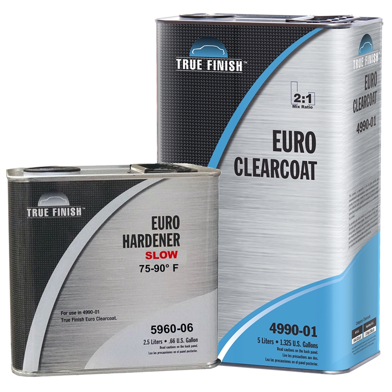 Transtar True Finish Euro Clearcoat 5 Liter 4990-01 & 5960-06 Slow Hardener 2.5L Kit
