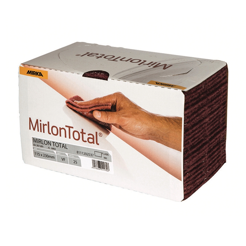 Mirka Mirlon Total 4-1/2" X 9" Very Fine Red Scuff Pads (25/BOX) - 18-118-447