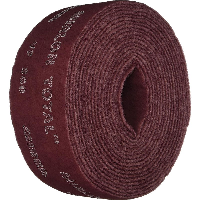 Mirka Mirlon Total 4-1/2" x 11yd Very Fine Red Scuff Roll - 18-573-373