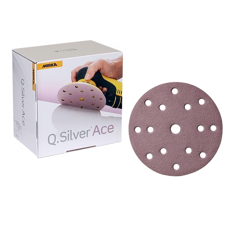 Mirka Q. Silver Ace 6" Grip Sanding Discs 1000 Grit 50/box - 2C-611-1000