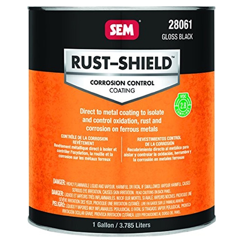 SEM Rust-Shield Gloss Black Gallon - 28601