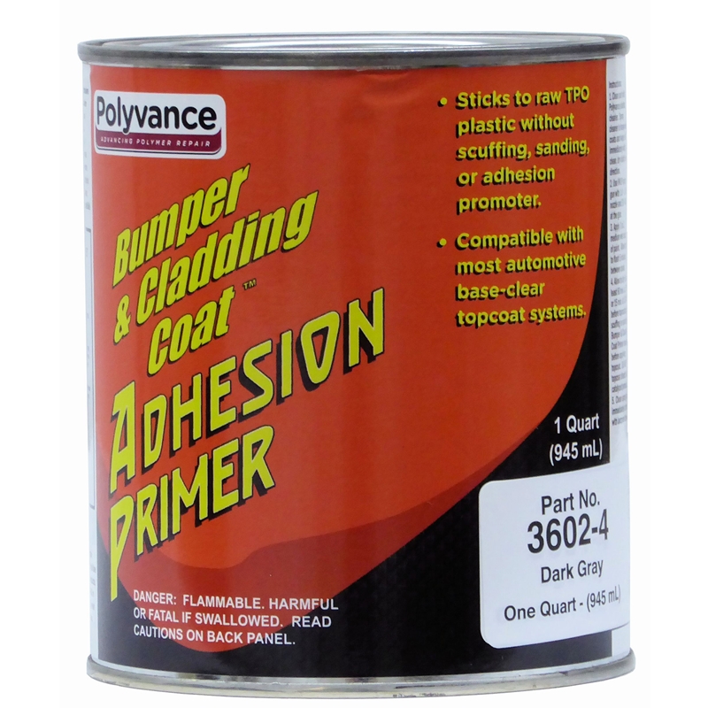 Polyvance Dark Gray Bumper and Cladding Coat Adhesion Primer Quart - 3602-4