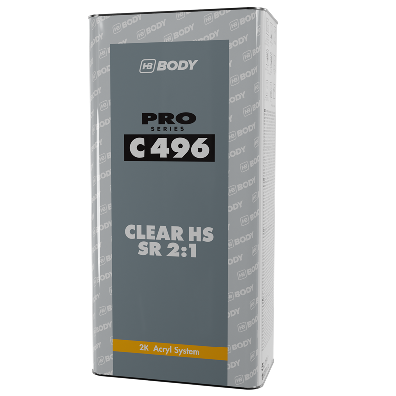 HB Body C496 Matte HS SR 2:1 Clear Coat 5-Liter - C496