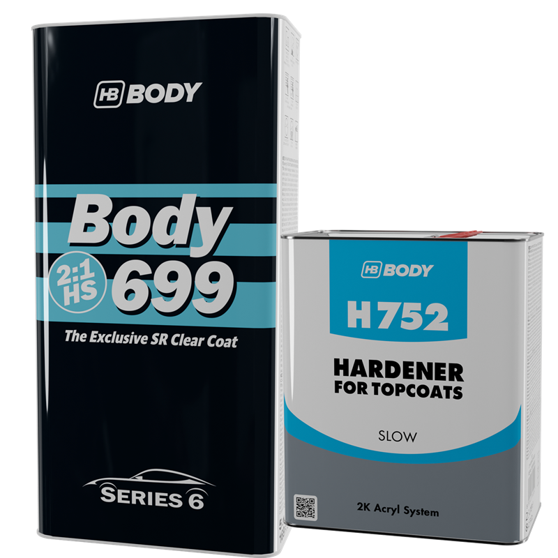 HB Body 699SR HS Clear Coat & Slow Hardener 7.5 Liter Kit