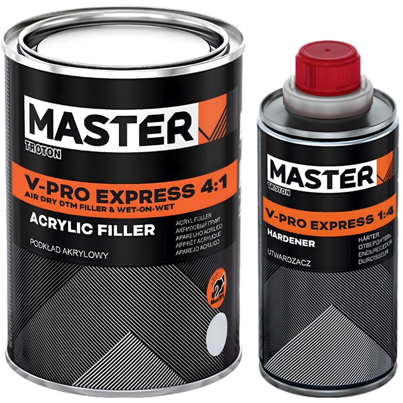 MASTER Primer Sealer 4:1 Dtm Kit (0.8 Lt. Primer & 0.2 Lt. Hardener) - Grey - 13639