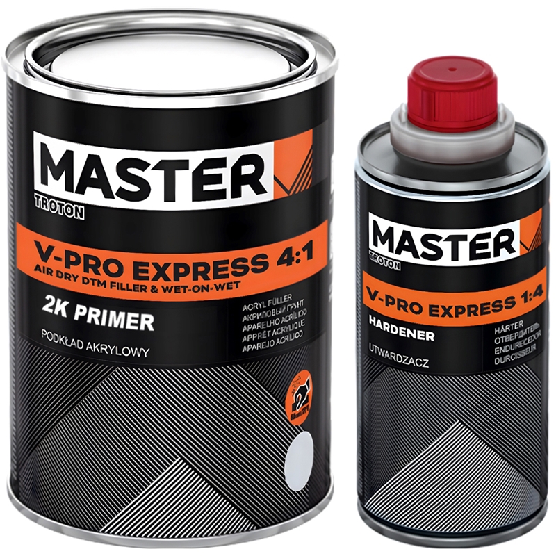 MASTER Primer Sealer 4:1 Dtm Kit (0.8 Lt. Primer & 0.2 Lt. Hardener) - White - 13653