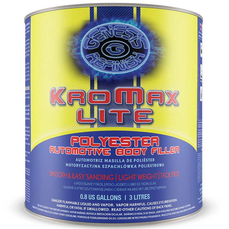 Genesis KROMAX LITE Polyester Body Filler 3 Liter - G-215