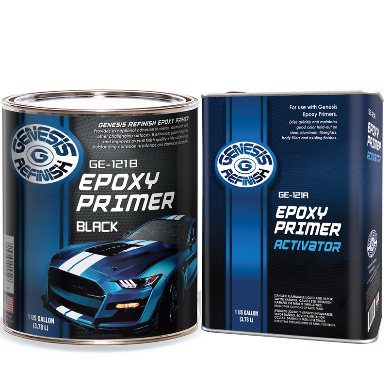 Genesis Refinish High Solids Epoxy Primer/Sealer Black 2-Gallon Kit- G-121B-KIT