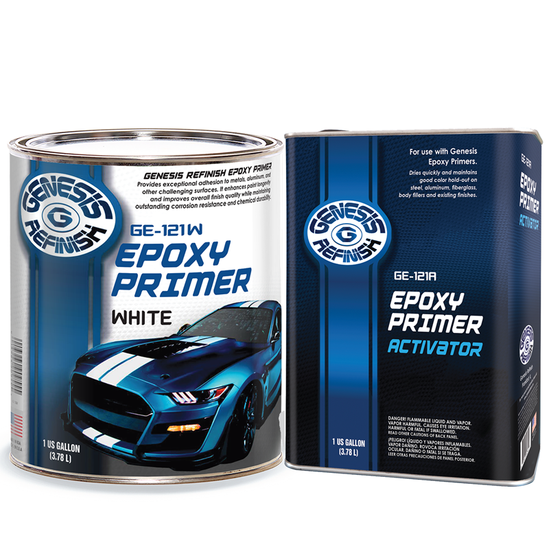 Genesis Refinish High Solids Epoxy Primer/Sealer White 2-Gallon Kit- G-121W-KIT