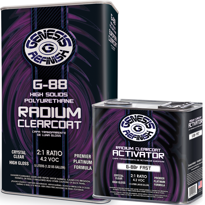 Genesis Refinish 2:1 Europro High Performance Clearcoat 5 Liter & GA-275 Medium Activator 2.5 Liter Kit