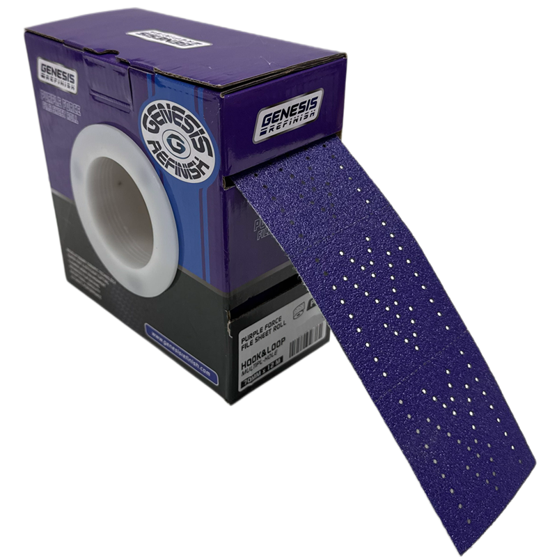 Genesis Refinish 2-3/4" X 13 Yds. 150 Grit Laser Cut, Vacuum Hook & Loop Purple Force Revolution... - GR-32150