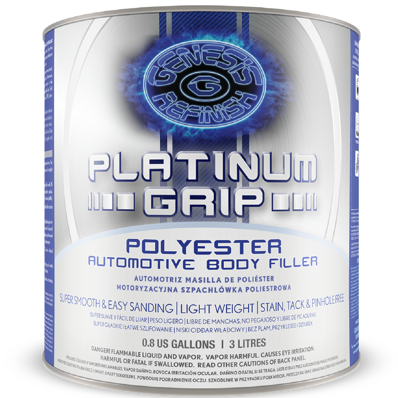 Genesis Refinish Platinum Grip Polyester Body Filler 3 Liters - G-131