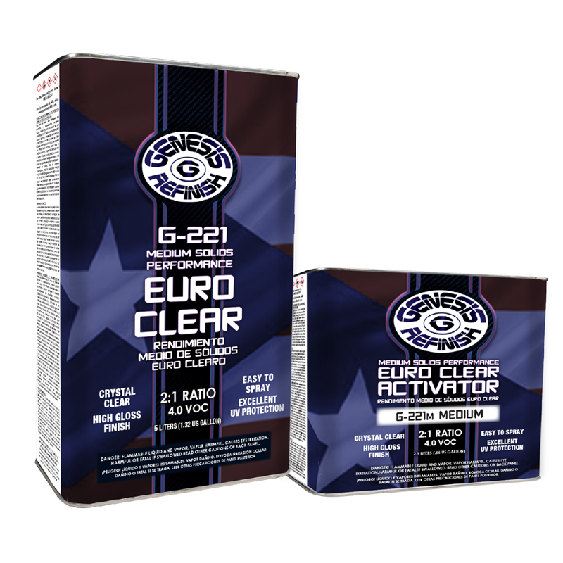 Genesis Refinish 2:1 Euro Medium Solids Clearcoat 5 Liter - G-221
