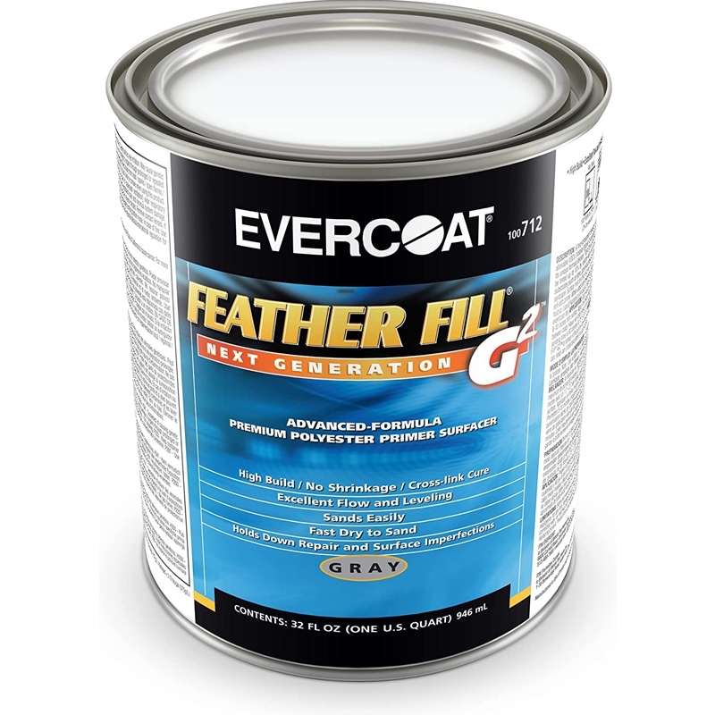 Evercoat Feather Fill G2 High Build Gray Polyester Primer Surfacer Quart-712