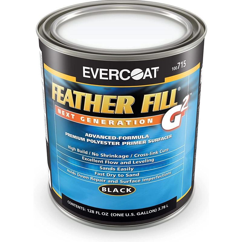 Evercoat Feather Fill G2 High Build Black Polyester Primer Surfacer Gallon-715