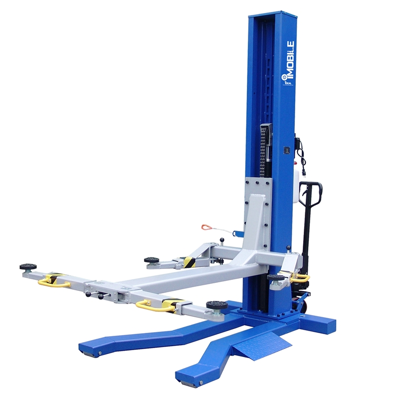 Ideal 6,000 Lb Mobile Single Column Lift - Low Profile