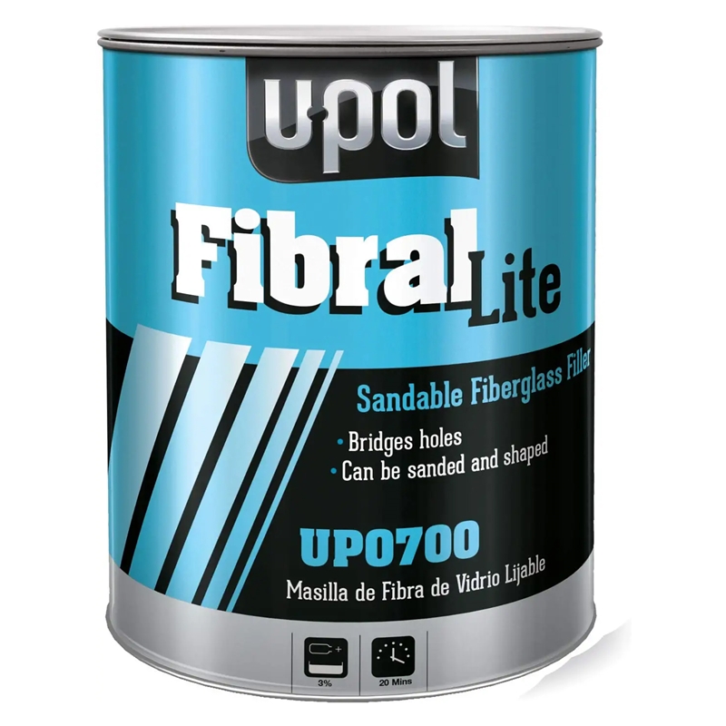 U-Pol Fibral Lite Premium Fiberglass Filler 3 Liter (Gallon)