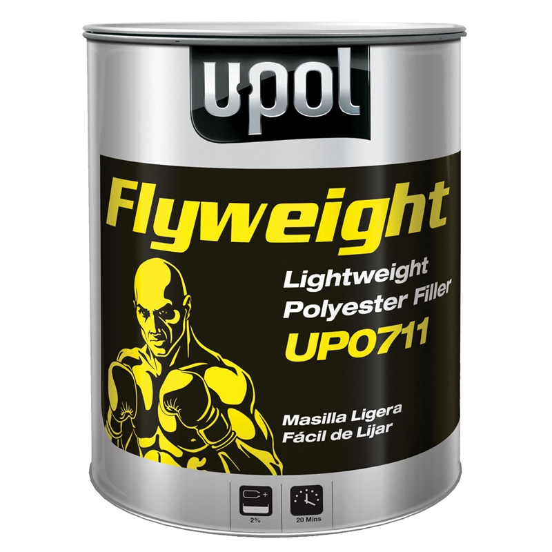 U-Poly Flyweight - Smooth Lightweight Body Filler Beige 3 Liter (Gallon)