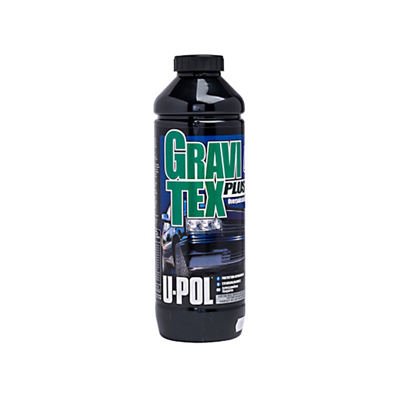 U-Pol Gravitex Chip Guard Black Bottle (1 Liter)