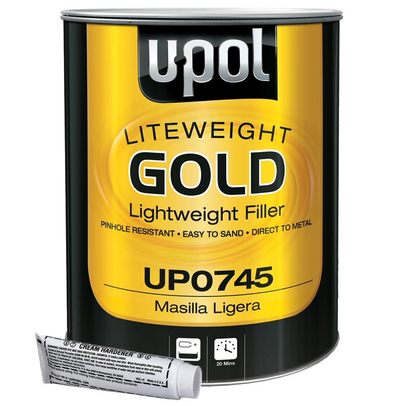 U-Pol Flyweight Gold Premium Grade Lightweight Body Filler 3 Liter (Gallon)
