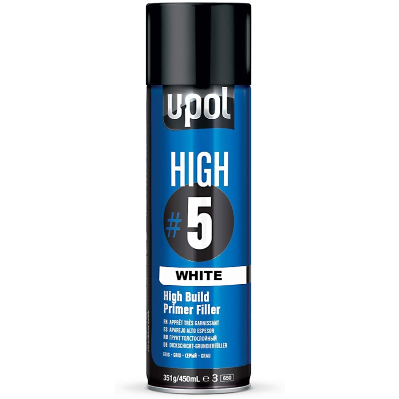 U-Pol High Build Primer White #5 15 Oz. Aerosol